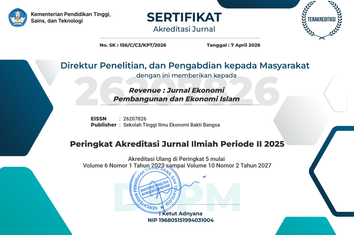 Tonggak Sejarah Publikasi Ilmiah STIE Bakti Bangsa, Revenue: Jurnal Ekonomi Pembangunan dan Ekonomi Islam Raih Akreditasi SINTA 5